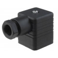 931969100 GDM 3009 PG 9 BLACK; Connector: valve connector; plug; form A; 18mm; female; PIN: 4; 16A; HIRSCHMANN