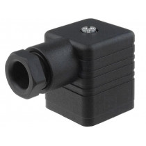 931969100 GDM 3009 PG 9 BLACK; Connector: valve connector; plug; form A; 18mm; female; PIN: 4; 16A; HIRSCHMANN