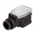 934455100 GDME 3020 BLACK; Connector: valve connector; plug; form A; 18mm; female; PIN: 4; 16A; HIRSCHMANN