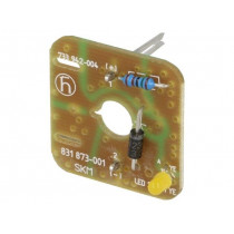 831873001 GDME LED 24 HH YE; Insert; with LED,with protective diode; 8A; 24V; HIRSCHMANN