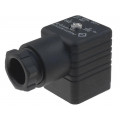 932329100 GDML 2011 GB1 SCHWARZ; Connector: valve connector; plug; form A; 18mm; female; PIN: 3; 2A; HIRSCHMANN
