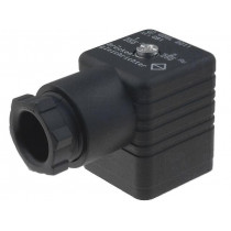 932329100 GDML 2011 GB1 SCHWARZ; Connector: valve connector; plug; form A; 18mm; female; PIN: 3; 2A; HIRSCHMANN