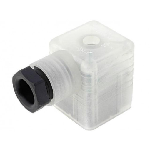 934417002 GDML 2016 LED 24 VR YE SCHWARZ; Connector: valve connector; plug; form A; 18mm; female; PIN: 3; 8A; HIRSCHMANN