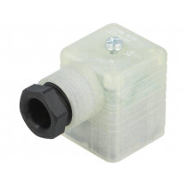 934433002 GDML 3016 LED 24 RG; Connector: valve connector; plug; form A; 18mm; female; PIN: 4; 8A; HIRSCHMANN