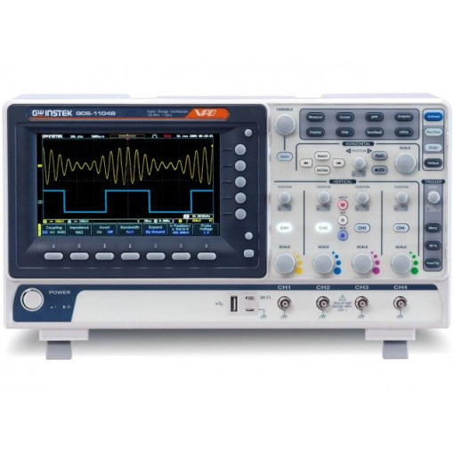GDS-1104B; Oscilloscope: digital; Band: ≤100MHz; Channels: 4; 10Mpts; 1Gsps; GW INSTEK GDS-1104B; Oscilloscope: digital; Band: ≤100MHz; Channels: 4; 10Mpts; 1Gsps; GW INSTEK