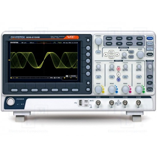 GDS-2204E; Oscilloscope: digital; Band: ≤200MHz; Channels: 4; 10Mpts; 1Gsps; GW INSTEK GDS-2204E; Oscilloscope: digital; Band: ≤200MHz; Channels: 4; 10Mpts; 1Gsps; GW INSTEK