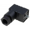 933024100 GDS 307 SCHWARZ; Connector: valve connector; plug; form C; 9.4mm; female; PIN: 4; HIRSCHMANN