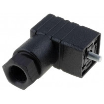 933024100 GDS 307 SCHWARZ; Connector: valve connector; plug; form C; 9.4mm; female; PIN: 4; HIRSCHMANN
