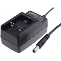 GE12I07-P1J; Power supply: switched-mode; 7.5VDC; 1.33A; Out: 5,5/2,1; 10W; 72%; MEAN WELL