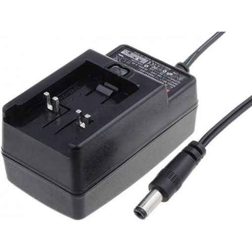 GE12I09-P1J; Power supply: switched-mode; 9VDC; 1.33A; Out: 5,5/2,1; 12W; 75%; MEAN WELL