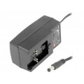 GE30I15-P1J; Power supply: switched-mode; 15VDC; 2A; Out: 5,5/2,1; 30W; -10÷50°C; MEAN WELL