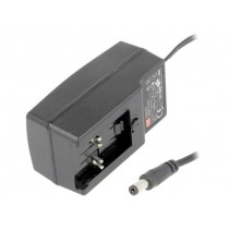 GE30I15-P1J; Power supply: switched-mode; 15VDC; 2A; Out: 5,5/2,1; 30W; -10÷50°C; MEAN WELL