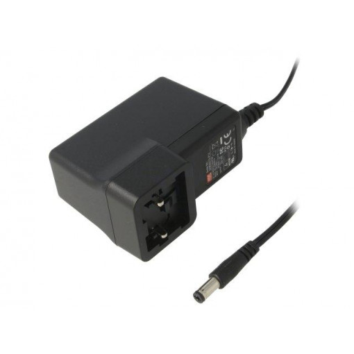 GEM30I15-P1J; Power supply: switched-mode; 15VDC; 2A; Out: 5,5/2,1; 30W; -25÷70°C; MEAN WELL