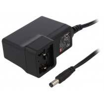 GEM40I15-P1J; Power supply: switched-mode; 15VDC; 2.66A; Out: 5,5/2,1; 40W; 88%; MEAN WELL