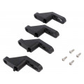 72002101; Set of wall holders; L: 95mm; W: 20mm; H: 40mm; Colour: black; SPELSBERG