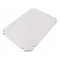 72000401; Mounting plate; insulating; W: 250mm; L: 350mm; Series: GEOS; grey; SPELSBERG