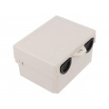 GH002G; Enclosure: multipurpose; X: 122mm; Y: 91mm; Z: 69mm; ABS; grey; GAINTA