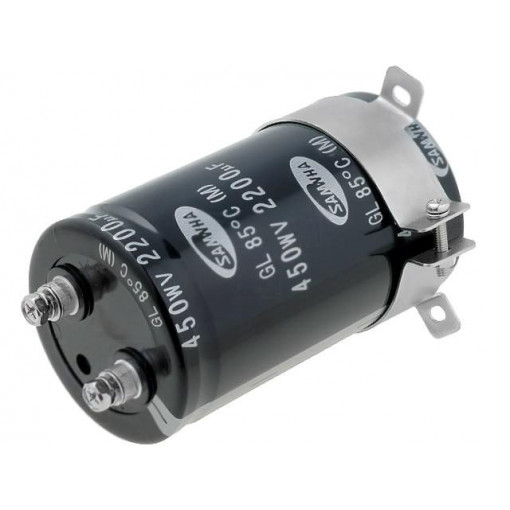 GL2W228M64110SB; Capacitor: electrolytic; 2200uF; 450VDC; Ø64x110mm; ±20%; 20000h; SAMWHA