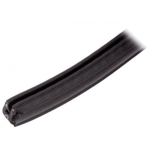 GN 2180-EPDM-11,5-D-05; Hole and edge shield; EPDM; L: 5m; black; H: 11.5mm; W: 8.75mm; ELESA+GANTER