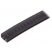 GN 2180-EPDM-15,5-A-05; Hole and edge shield; EPDM; L: 5m; black; H: 15.5mm; W: 8.5mm; ELESA+GANTER