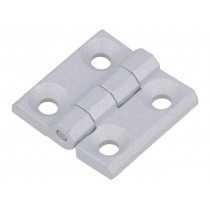 GN 237-ZD-30-30-A-SR; Hinge; Width: 30mm; zinc and aluminium alloy; silver; H: 30mm; ELESA+GANTER
