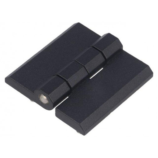 GN 237-ZD-50-50-C-SW; Hinge; Width: 50mm; zinc and aluminium alloy; black; H: 50mm; ELESA+GANTER