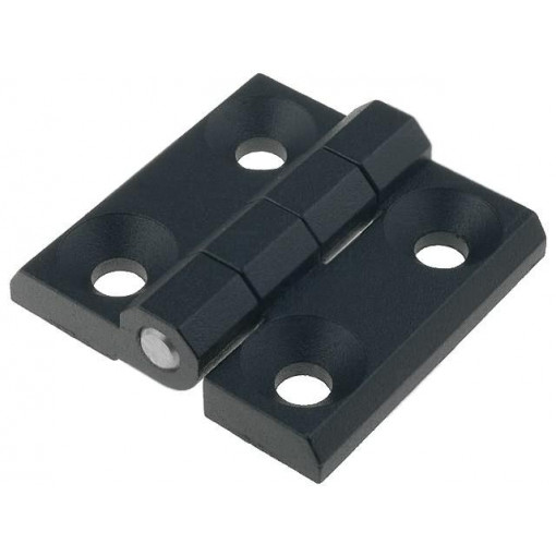 GN 237-ZD-60-60-A-SW; Hinge; Width: 60mm; zinc and aluminium alloy; black; H: 60mm; ELESA+GANTER