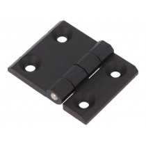 GN 237-ZD-63-50-A-SW; Hinge; Width: 63mm; zinc and aluminium alloy; black; H: 50mm; ELESA+GANTER