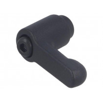 GN 300-30-B6-SW; Lever; adjustable; Slider height: 24.5mm; Body: black; ELESA+GANTER