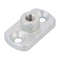 GN 3490-45-M8-16-ZB; Threaded flange; W: 25mm; H: 16mm; L: 45mm; steel; zinc; Thread: M8; ELESA+GANTER