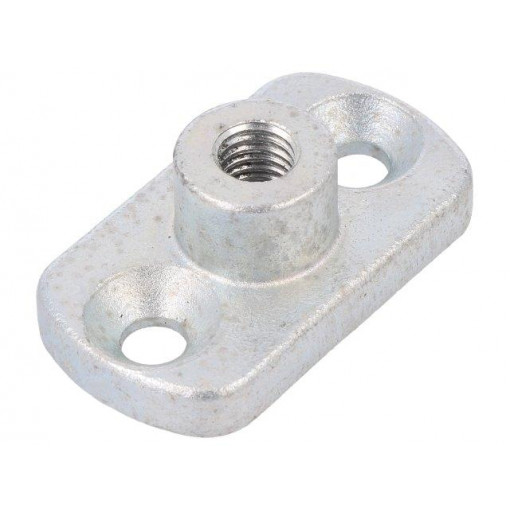 GN 3490-45-M8-16-ZB; Threaded flange; W: 25mm; H: 16mm; L: 45mm; steel; zinc; Thread: M8; ELESA+GANTER