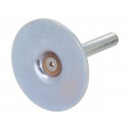 GN 40-50-M8-50-A0-S; Foot of pin; Base dia: 50mm; M8; steel; Plunger length: 50mm; ELESA+GANTER