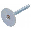 GN 40-60-M12-100-A0-S; Foot of pin; Base dia: 60mm; M12; steel; Plunger length: 100mm; ELESA+GANTER