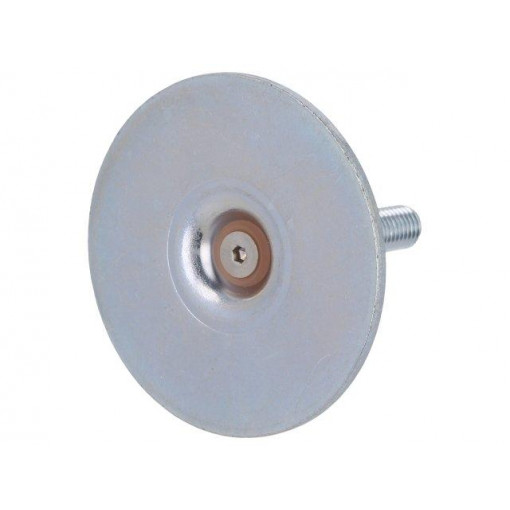 GN 40-60-M8-40-A0-S; Foot of pin; Base dia: 60mm; M8; steel; Plunger length: 40mm; ELESA+GANTER