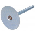 GN 40-80-M12-125-A0-S; Foot of pin; Base dia: 80mm; M12; steel; Plunger length: 125mm; ELESA+GANTER