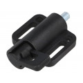 GN 416-6-38-R1; Spring latch; for profiles; W: 38mm; Mat: zinc alloy; F1: 21N; Ø: 6mm; ELESA+GANTER