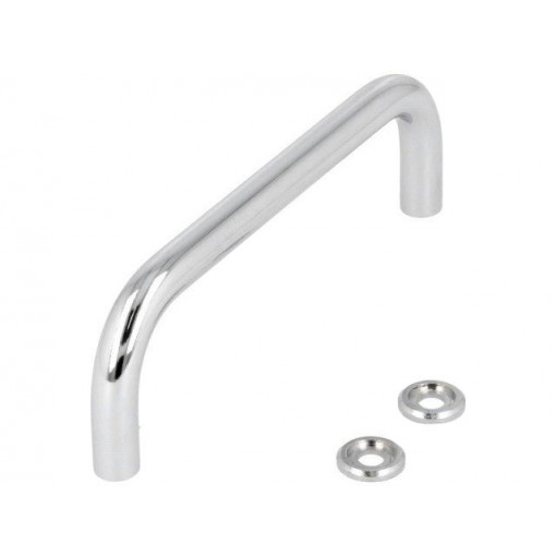 GN 425-8-128-CR; Handle; Mat: chromium plated steel; chromium plated; H: 35mm; ELESA+GANTER