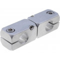 GN 475-B12-B12-MT; Mounting coupler; V: twistable; D: 12mm; S: 10mm; W: 20mm; H: 20mm; ELESA+GANTER
