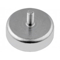 GN 50.3-HF-25-M4; Magnet: permanent; hard ferrite; H: 7mm; 40N; Ø: 25mm; Ext.thread: M4; ELESA+GANTER