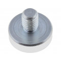 GN 50.3-ND-16-M6; Magnet: permanent; neodymium; H: 4.5mm; 95N; Ø: 16mm; Ext.thread: M6; ELESA+GANTER