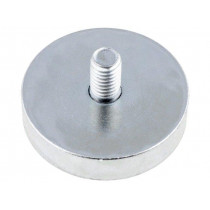 GN 50.3-ND-32-M6; Magnet: permanent; neodymium; H: 7mm; 350N; Ø: 32mm; Ext.thread: M6; ELESA+GANTER