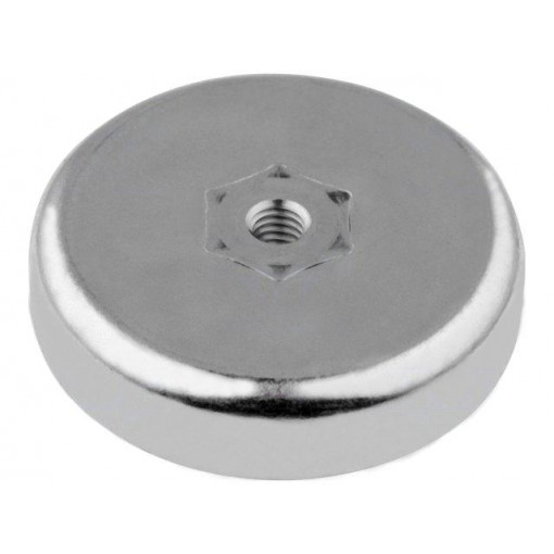 GN 50.4-HF-25-M4; Magnet: permanent; hard ferrite; H: 7mm; 36N; Ø: 25mm; Int.thread: M4; ELESA+GANTER