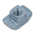 GN 505-10-M5-OB; Nut; for profiles; Width of the groove: 10mm; steel; zinc; ELESA+GANTER