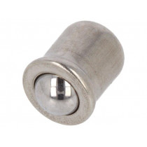 GN 614-4-NI; Smooth ball spring plunger; stainless steel; L: 5mm; F1: 2.5N; ELESA+GANTER