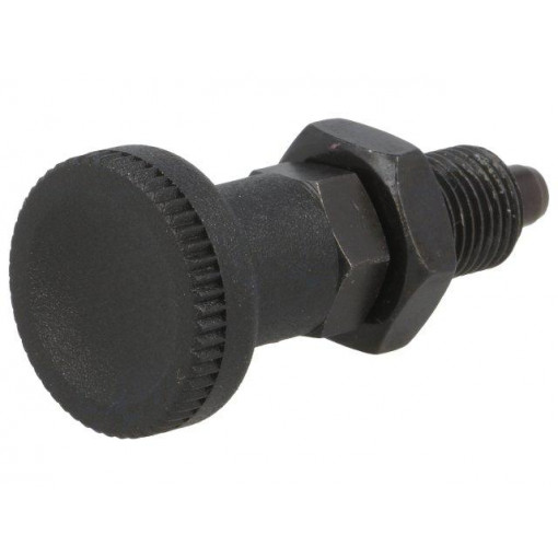 GN 617-5-AK; Indexing plungers; Thread: M10; Plating: black finish; 5mm; ELESA+GANTER