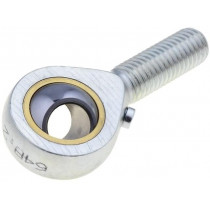 GN 648.2-10-M10L-N; Ball joint; 10mm; Thread: M10; Mat: brass,steel; Pitch: 1,5; ELESA+GANTER