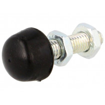 GN 708.1-M6-35-B-ST; Clamping bolt; Thread: M6; Base dia: 12mm; Kind of tip: rounded; ELESA+GANTER