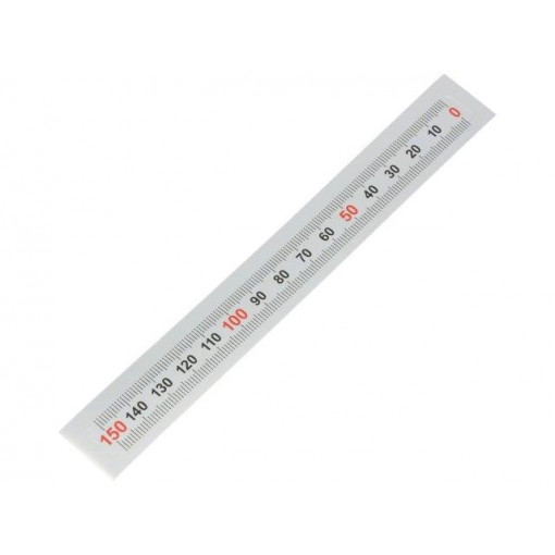 GN 711-KUS-150-W-R; Ruler; figures horizontally arranged,self-adhesive; W: 11mm; ELESA+GANTER GN 711-KUS-150-W-R; Ruler; figures horizontally arranged,self-adhesive; W: 11mm; ELESA+GANTER