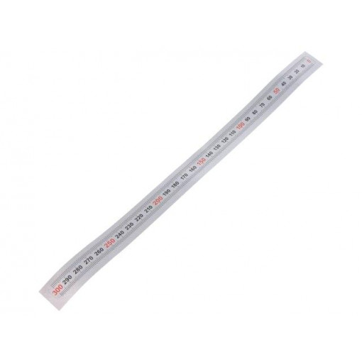 GN 711-KUS-300-W-R; Ruler; figures horizontally arranged,self-adhesive; W: 11mm; ELESA+GANTER