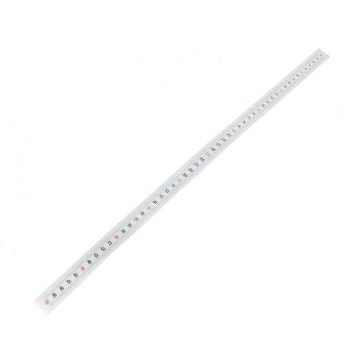 GN 711-KUS-500-S-O; Ruler; figures vertically arranged,self-adhesive; W: 11mm; ELESA+GANTER